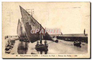 Postcard Old fishing boat Palavas the & # 39entree port