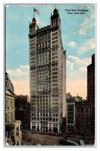 Park Row Building New York City NY NYC DB Postcard O15