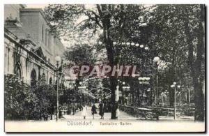 Postcard Old Dusseldorf Honhallen Garten