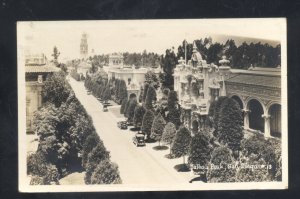 RPPC SAN DIEGO CALIFORNIA BALBOA PARK OLD CARS VINTAGE REAL PHOTO POSTCARD