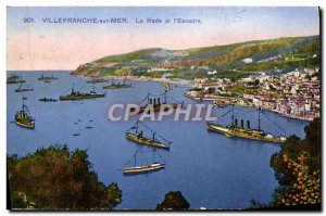 Old Postcard Villefranche Sur Mer and Rade & # 39Escadre Charter