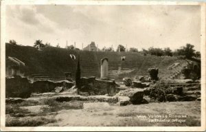 Vtg Postcard RPPC Vaison La Romaine France - Le Theatre Antique UNP w Stamp