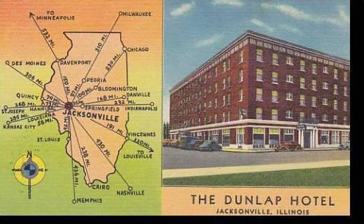 North Carolina Jacksonville Dunlap Hotel Curteich