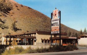 Cache Creek B.C. Canada view of Sandman Motel & Restaurant vintage pc ZA441440