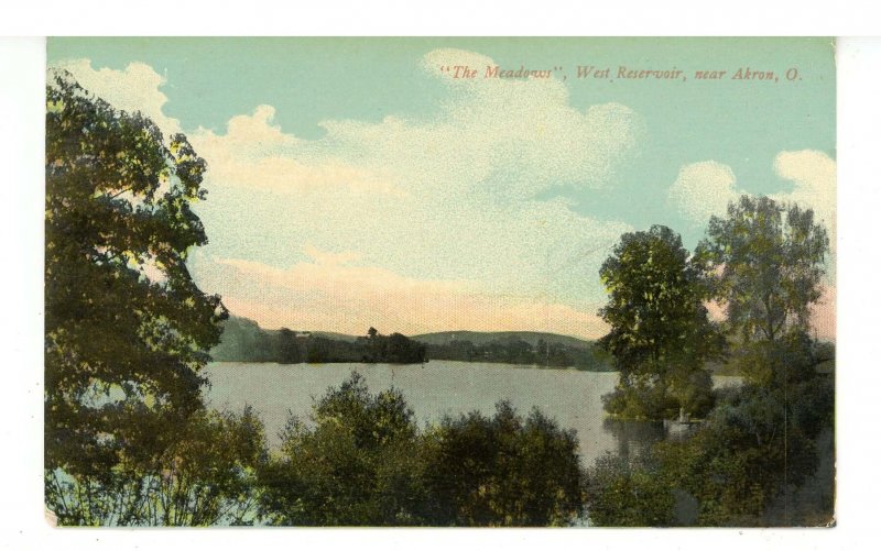 OH - Akron. The Meadows, West Reservoir ca 1912