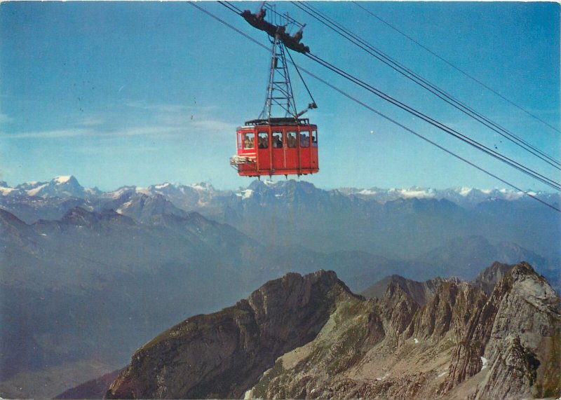 Postcard Switzerland Santis Luftseilbahn Alpenpanorama