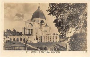 RPPC ST. JOSEPH'S ORATORY Montreal, Canada c1940s Vintage Postcard