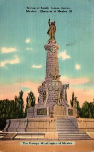 Mexico Juarez Statue Of Benito Juarez 1941