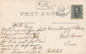 G53/ Sauk Center Minnesota RPPC Postcard 1908 Sauk Lake Homes