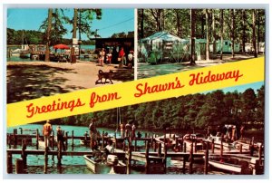 c1960's Greetings From Shawn's Hideway Rehoboth Beach DE, Multiview Postcard