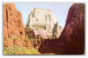 Great White Throne Zion National Park Utah UT UNP Chrome Postcard K17