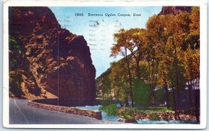 Postcard - Entrance To Ogden Canyon - Utah