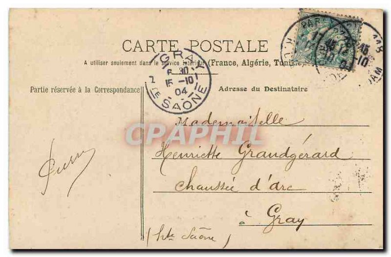 Old Postcard Paris City Hall