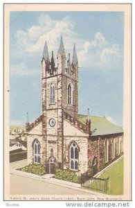 Exterior, Historic St. John's Stone Church,  Saint John, New Brunswick,  30-40s