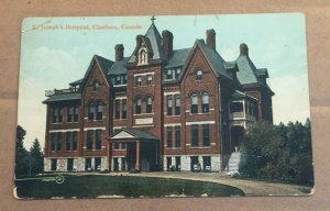 VINTAGE USED .01 POSTCARD 1912 - ST. JOSEPH'S HOSPITAL, CHATHAM, ONT.,  CANADA