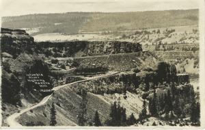 Columbia River Highway OR Oregon ~ Rowena Hill RPPC Postcard