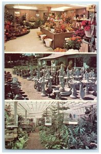 c1950 Laredo Garden Center Flower Shop Pet Shop Multiple View Texas TX Postcard