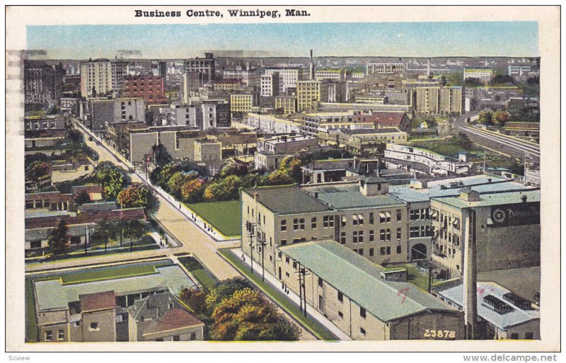 WINNIPEG , Manitoba , Canada , 1928 : Business Centre