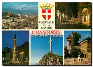 Modern Postcard Chambery General view and Nivolet Boigne Street column of the...