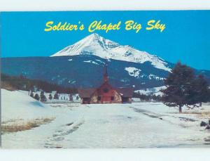 Unused Pre-1980 CHURCH SCENE Bozeman Montana MT A5785