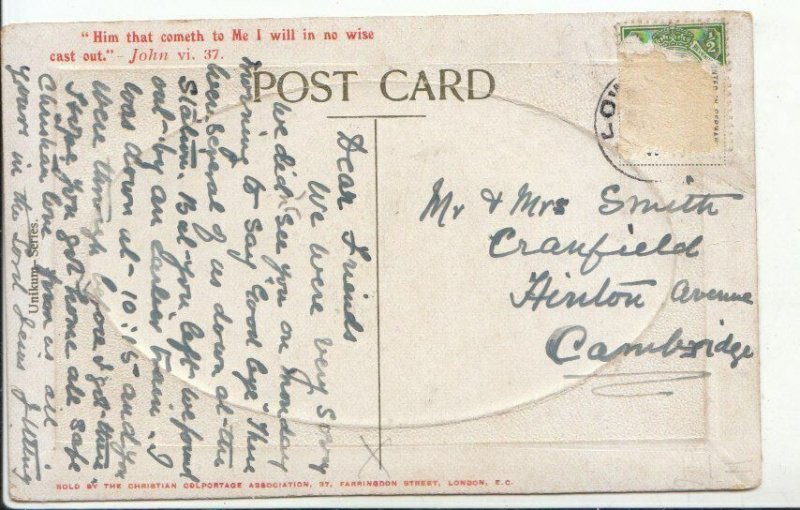 Genealogy Postcard - Smith - Cranfield - Hinton Avenue - Cambridge - 3067A