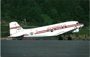 Postcard~Otis Spunkmeyer Air~Douglas DC-3C~Boeing Field~Airplane~Vintage~A57 