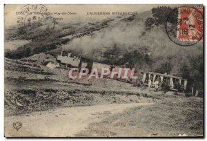 Old Postcard Auvergne Tram Tram Puy de Dome in the neck Ceyssat