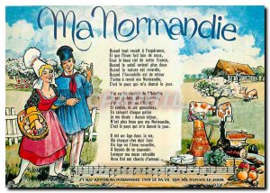 Modern Postcard Ma Normandie Frederic Berat Poet and Composer