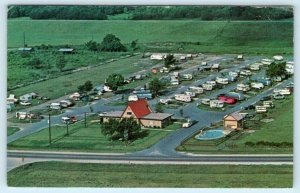 HOUSTON, Texas TX ~ Aerial View HOUSTON KOA KAMPGROUND 1973 Roadside Postcard