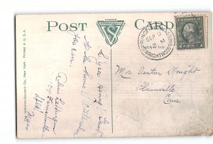 Springfield Massachusetts MA Postcard 1907-1915 Chestnut Street School