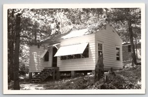 Cowen WV Calvary Charleston Cabin Baptist Camp West Virginia RPPC Postcard M38