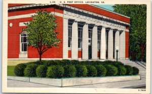 Postcard - United States Post Office - Lexington, Virginia