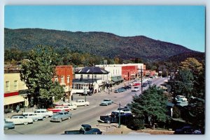 1960 Clayton Georgia GA Vintage Postcard Beautiful Northeast Georgia Main Street
