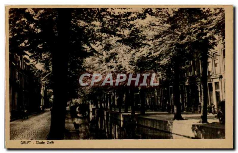 Old Postcard Netherlands Delft Oude Delft