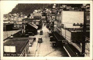 Ketchikan AK Front St. US Censorship Cover Real Photo Postcard