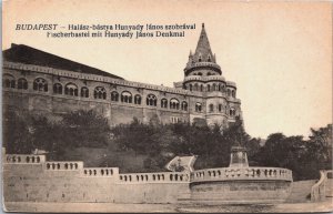 Hungary Budapest Halaszbastya Fisherman's Bastion Vintage Postcard C064