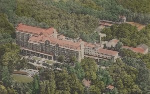 Postcard Aerial View North Terrace Outdoor Stadium Buck Hills Falls PA