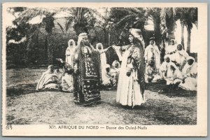 ALGERIA AFRIQUE DU NORD DANSE DES OULED-NAILS VINTAGE REAL PHOTO POSTCARD RPPC