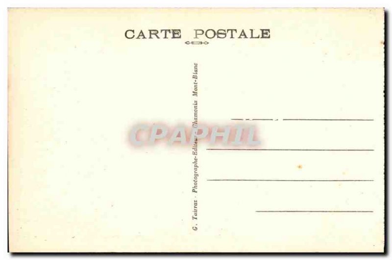 Old Postcard Chamonix The Pratz