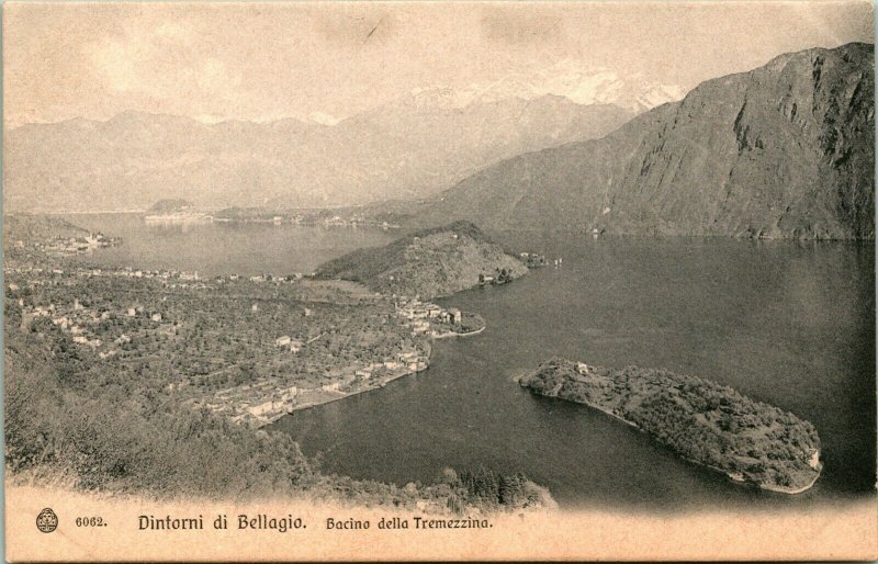 Vintage Postcard Italy -Dintorni di Bellagio - Bacino Della Tremezzina Photo Und