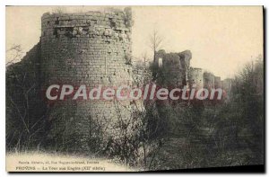 Postcard Provins Old Tower In Construction