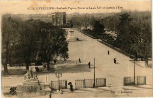 CPA MONTPELLIER Jardin de Peyrou Statue Louis (984404)