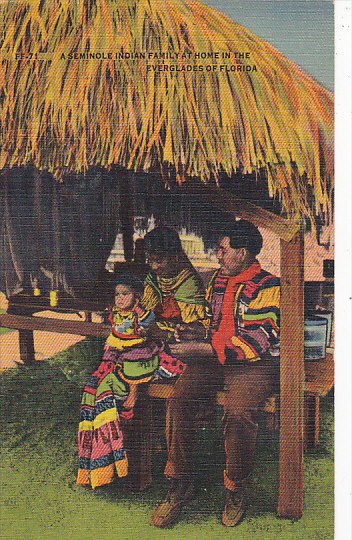 Seminole Indian Family Florida Everglades