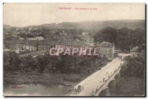 Baccarat - Right Bank and the Bridge - Old Postcard