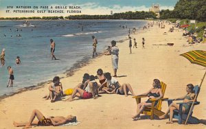 Bathers on Pass a Grille Beach Gulf Beaches St Petersburg FL