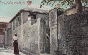 ST. GEORGE, Bermuda, 1900-1910s; One Of Its Quaint Alleys