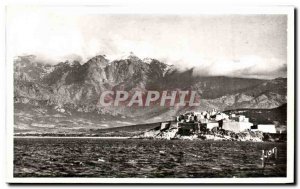 Old Postcard Calvi (Corsica) The Citadel and chain of Monte Grosso