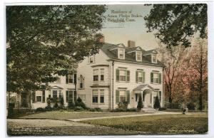 Anson Phelps Stokes Residence Home Ridgefield Connecticut postcard