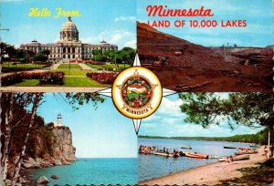 Minnesota Hello From The Land Of 10,000 Lakes 1980