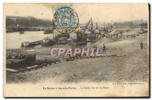 Old Postcard The Seine Travers Paris the Seine View of the Rapee